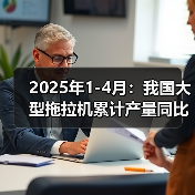 2025年1-4月:我国大型拖拉机累计产量同比增长3.8%(图3) 2025年1-4月:我国大型拖拉机累计产量同比增长3.8%(图3)
