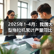 2025年1-4月:我国大型拖拉机累计产量同比增长3.8%(图4) 2025年1-4月:我国大型拖拉机累计产量同比增长3.8%(图4)