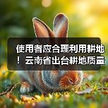 使用者应合理利用耕地!云南省出台耕地质量保护与提升办法(图4) 使用者应合理利用耕地!云南省出台耕地质量保护与提升办法(图4)