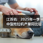 江苏省：2025年一季度中型拖拉机产量同比增长11.4%（图2）