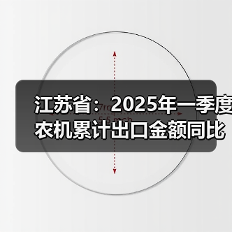 江苏省：2025年一季度农机累计出口金额同比增长33.2%（图4）
