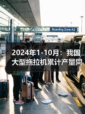 2024年1-10月:我国大型拖拉机累计产量同比增长6.3%(图1) 2024年1-10月:我国大型拖拉机累计产量同比增长6.3%(图1)