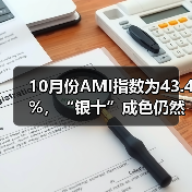 10月份AMI指数为43.4%,“银十”成色仍然不足(图1) 10月份AMI指数为43.4%,“银十”成色仍然不足(图1)
