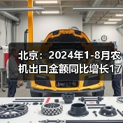 北京:2024年1-8月农机出口金额同比增长174.9%(图3) 北京:2024年1-8月农机出口金额同比增长174.9%(图3)