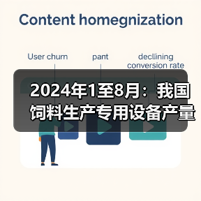 2024年1至8月：我国饲料生产专用设备产量同比下降13%（图2）