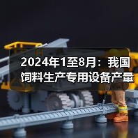 2024年1至8月：我国饲料生产专用设备产量同比下降13%（图4）