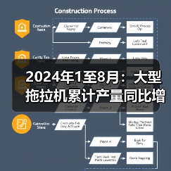 2024年1至8月：大型拖拉机累计产量同比增长9.6%（图1）