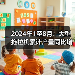 2024年1至8月：大型拖拉机累计产量同比增长9.6%（图3）