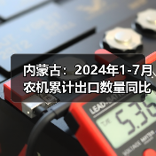 内蒙古：2024年1-7月农机累计出口数量同比增长33.3%（图1）