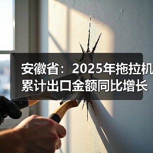 安徽省:2025年拖拉机累计出口金额同比增长47%(图1) 安徽省:2025年拖拉机累计出口金额同比增长47%(图1)