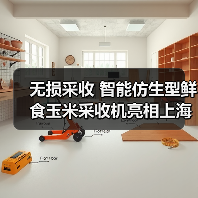 无损采收 智能仿生型鲜食玉米采收机亮相上海市(图1) 无损采收 智能仿生型鲜食玉米采收机亮相上海市(图1)
