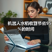 机器人水稻收割节省95%的时间(图1) 机器人水稻收割节省95%的时间(图1)